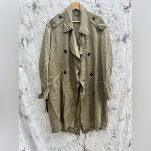 Military-style trench coat